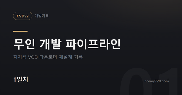 [CVDv2] 무인 개발 파이프라인 1일차